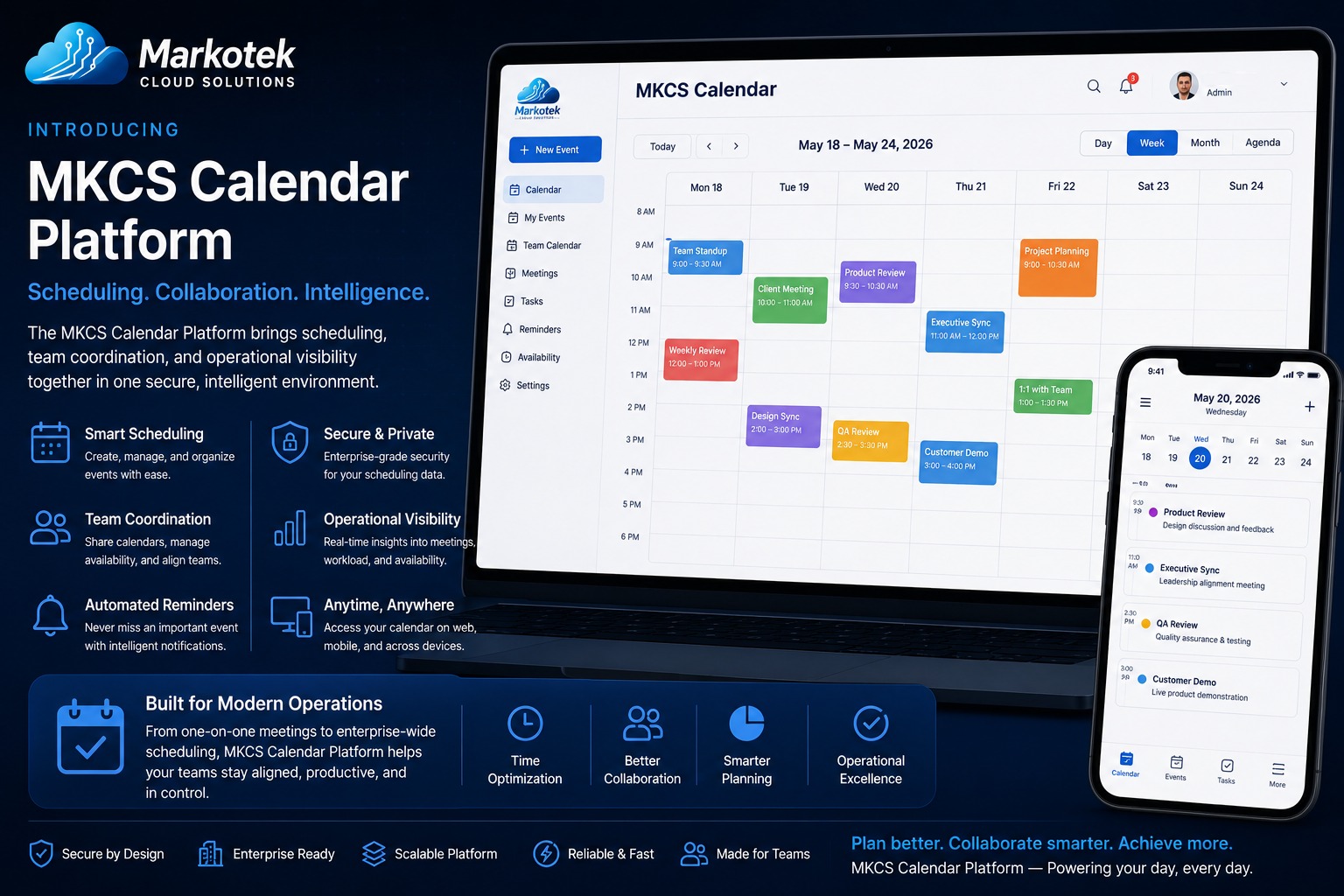 MKCS Calendar Platform visual